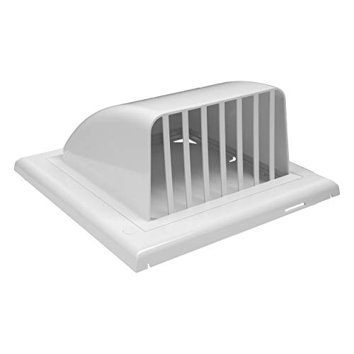 Vent Systems Rejilla de ventilación para secadora de 4 pulgadas con protector de pájaros y amortiguador de retroceso – válvula de no retorno – rejilla de ventilación de aire de salida