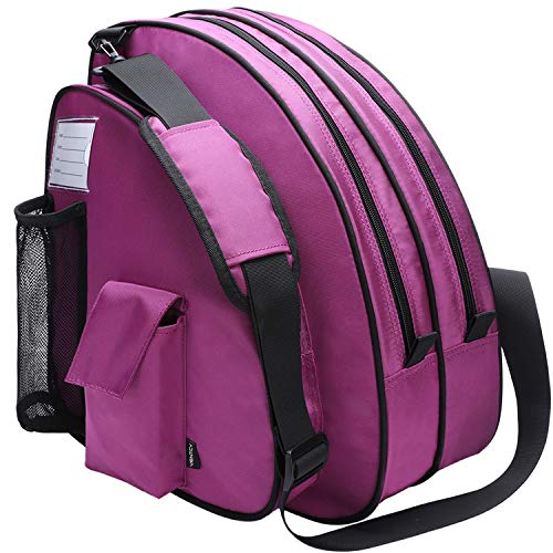 VENTCY Bolsa para Patines, Bolsa Patines Adulto, Bolsa Patines Ruedas, Bolsa Patines Línea para Nina, Bolsa Patines 4 Ruedas hasta El Tamaño 43 (EU) Violeta