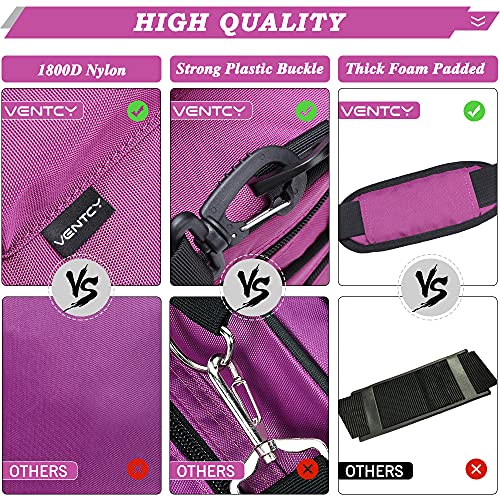 VENTCY Bolsa para Patines, Bolsa Patines Adulto, Bolsa Patines Ruedas, Bolsa Patines Línea para Nina, Bolsa Patines 4 Ruedas hasta El Tamaño 43 (EU) Violeta