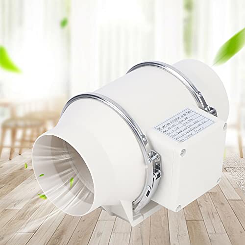 Ventilador de tubo, 100/150 mm, ventilador de conducto con rodamiento de bolas para tiendas de crecimiento, baño, sótano, garaje (HF-100P)