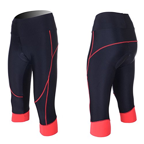 VEOBIKE Pantalones Cortos de Ciclismo Mujer, Traspirable Secado Rápido Pantalon Ciclismo con 3D Gel Acolchado para Correr Senderismo Bici