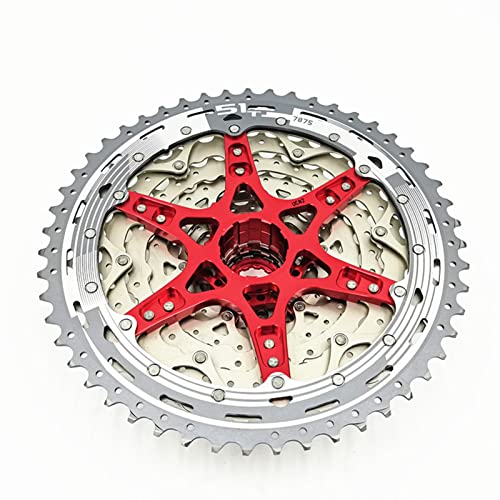 VGAGV Rueda Libre de Bicicleta de Carretera Rueda de inercia de Casete de 12 velocidades 11-51t Cassette de Bicicleta de montaña Rueda de inercia MTB Rueda Dentada de Bicicleta 12S,Plata