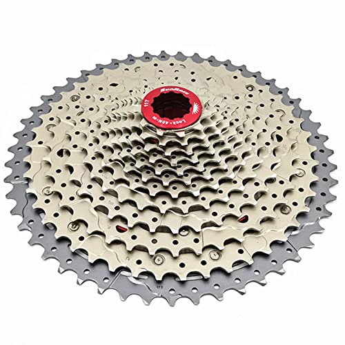 VGAGV Rueda Libre de Bicicleta de Carretera Rueda de inercia de Casete de 12 velocidades 11-51t Cassette de Bicicleta de montaña Rueda de inercia MTB Rueda Dentada de Bicicleta 12S,Plata