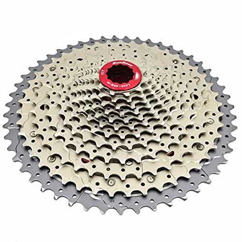 VGAGV Rueda Libre de Bicicleta de Carretera Rueda de inercia de Casete de 12 velocidades 11-51t Cassette de Bicicleta de montaña Rueda de inercia MTB Rueda Dentada de Bicicleta 12S,Plata