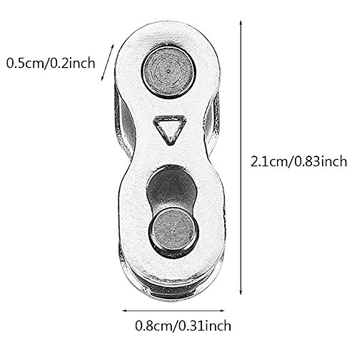 VGBEY 5 Pares Eslabones de Cadena de Bicicleta Connector para 6-7-8 9 10 Velocidad Unión Rápida (Color : 8/7/6 Speed)