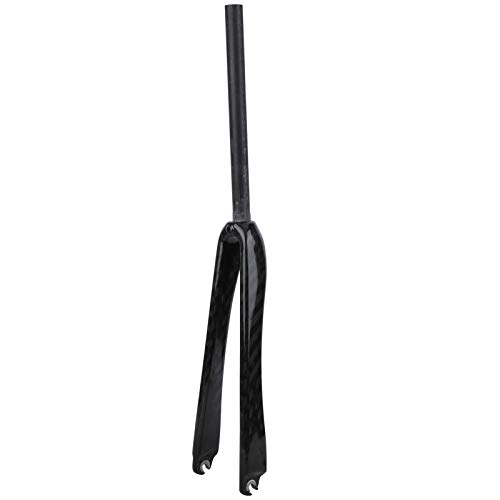 VGEBY Horquilla de Fibra de Carbono para Bicicleta, Horquilla Delantera de Fibra de Carbono de 25,4 MM para Bicicleta de Carretera Duradera, Horquilla de Engranaje Fijo, Piezas de Ciclismo