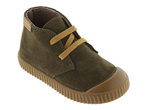 victoria Plano VICTORIA 1915 Inglesa Piel Safari Serraje 1366147-KIDS para Unisex-niños Kaki 32