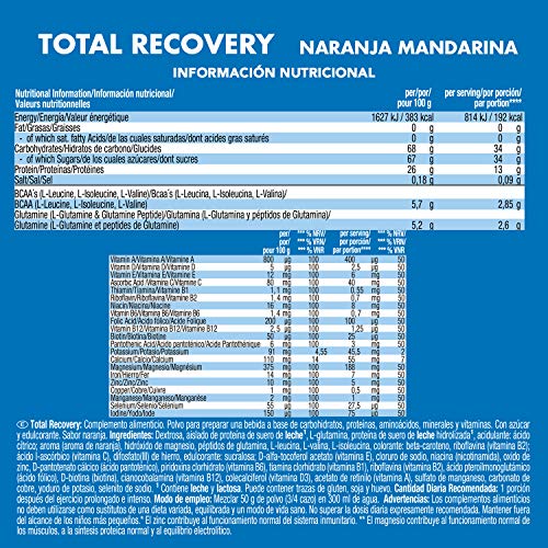 Victory Endurance Total Recovery Naranja. Completa la recuperación muscular después del entrenamiento. Enriquecido con electrolitos y vitaminas. Sabor Naranja (750 g)