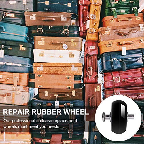 VILLCASE 30 piezas de ruedas de repuesto para maletas, maletas, herramientas de reparación de ruedas de goma, kit de accesorios de equipaje con tornillo