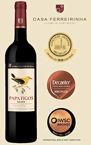 Vino Tinto Casa Ferreirinha Papa Figos (DOC Douro) + Vino Tinto Heredade Do Peso Trinca Bolotas (DOC Alentejo) - 2 botellas de 750 ml - Total: 1500 ml