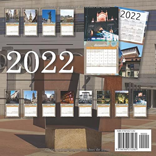 Vitoria-Gasteiz Calendario 2022: Calendario 2022 8.5''x8.5'' - Regalos para familiares y amigas amigos