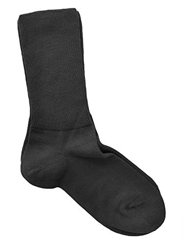 vitsocks Calcetines Extra Anchos No Aprietan Hombre (3 PARES) Piernas Tobillos Pies Hinchados, negro, 42-43