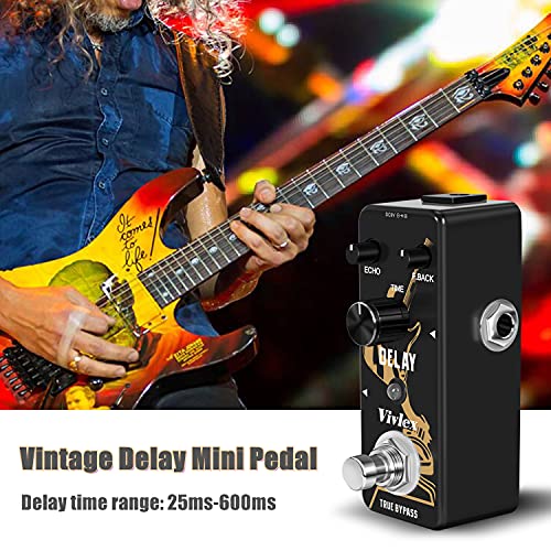 Vivlex LEF-314 Pedal de delay efectos vintage para guitarra eléctrica