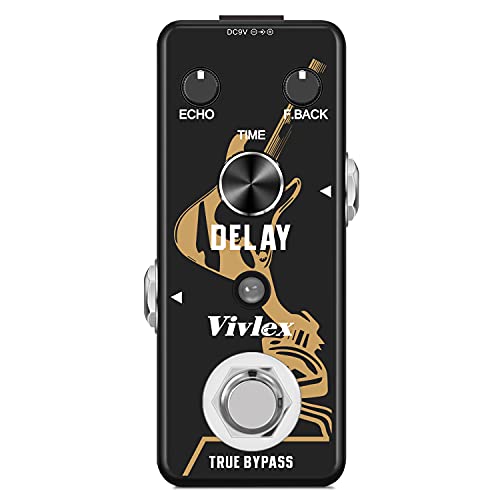 Vivlex LEF-314 Pedal de delay efectos vintage para guitarra eléctrica