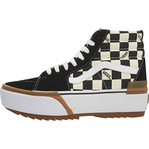 VN0A4BTWVLV- ua sk8-hi stacked (checkerboard)