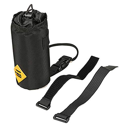 VOANZO Bolsa para Botella de Agua para Bicicleta, Bolsa para Bicicleta aislada con Marco de Bicicleta Triangular Estable, para Accesorios de Bicicleta 170 x 80 x 80 mm (Negro)