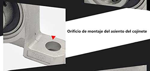 Voarge 2 Piezas Aleación de Zinc Soporte de Eje de Rodamiento (tamaño : 20mm) KP004 Rodamientos, Rodamiento con Soporte Usado para Fresadoras, Impresora 3D, Bricolaje