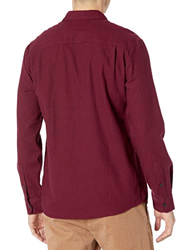 Volcom Caden Solid L/S Camiseta de Manga Larga, Hombre, Port, XS