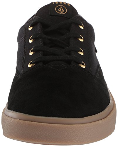 Volcom Draw Lo Suede Shoe, Zapatillas de Skateboard Hombre, Negro (Black out Bko), 39.5 EU