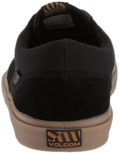 Volcom Draw Lo Suede Shoe, Zapatillas de Skateboard Hombre, Negro (Black out Bko), 39.5 EU