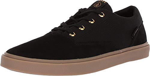 Volcom Draw Lo Suede Shoe, Zapatillas de Skateboard Hombre, Negro (Black out Bko), 39.5 EU