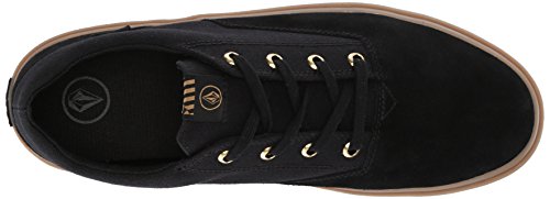 Volcom Draw Lo Suede Shoe, Zapatillas de Skateboard Hombre, Negro (Black out Bko), 39.5 EU