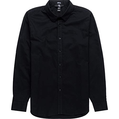 Volcom Oxford Stretch L/S Camisa, Hombre, New Black, L