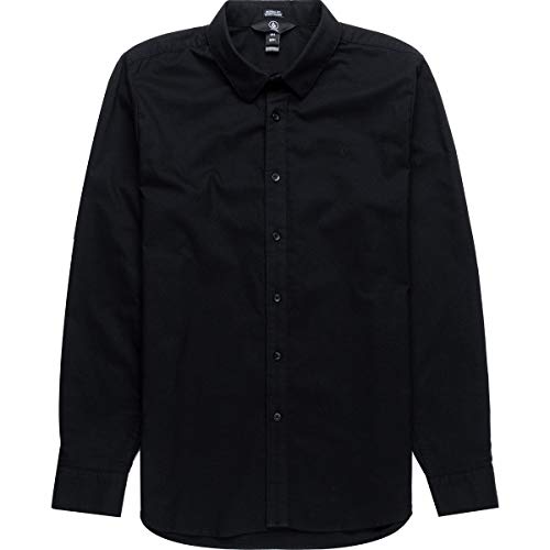 Volcom Oxford Stretch L/S Camisa, Hombre, New Black, L