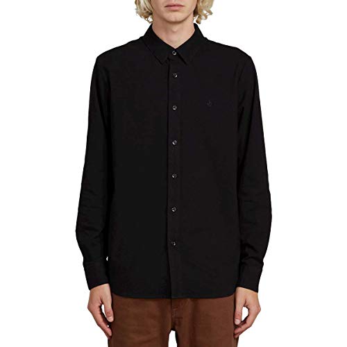 Volcom Oxford Stretch L/S Camisa, Hombre, New Black, L