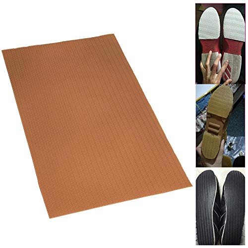 Voluxe Suela de Zapato, Suela de Zapato reparadora, Conchas de Vaca Resistentes al Desgaste Material para Calzado Informal Zapatos de Cuero Sandalias Zapatillas(Brown)