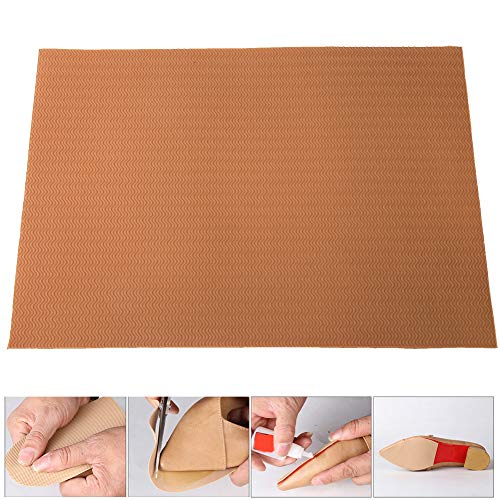 Voluxe Suela de Zapato, Suela de Zapato reparadora, Conchas de Vaca Resistentes al Desgaste Material para Calzado Informal Zapatos de Cuero Sandalias Zapatillas(Brown)