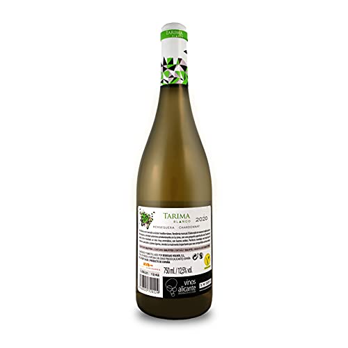Volver BODEGAS Y VIÑEDOS, Vino Blanco Tarima Chardonnay , Cosecha de 2020, Denominación de 0rigen de Alicante, Variedad  de uva Merseguera y Chardonay, (1 Botella de 750 ml)