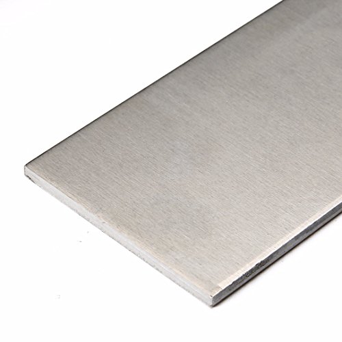 Wanggang 4pc T6061T6511 Barra Plana de Aluminio, 6061 Placa de propósito General, 600 mm de Longitud, T6511 Molino Stock, extruido,Thickness: 8mm