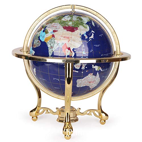 WANGIRL Mundo Retro Globo Terráqueo Globo del Mundo Vintage Globo con Brújula Antiguo Sala de Estudio Educativa Manualidades Decoración Adornos for Regalo de Apertura Globo (Color : Blue 22cm)