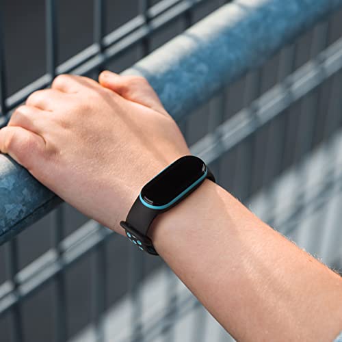 Wanme Correa Compatible con Xiaomi Mi Band 5 & Amazfit Band 5 & Xiaomi Mi Band 6, Pulseras Deportiva de Silicona Suave de Bicolor para Xiaomi Mi Band 5 / Amazfit Band 5 / Mi Band 6