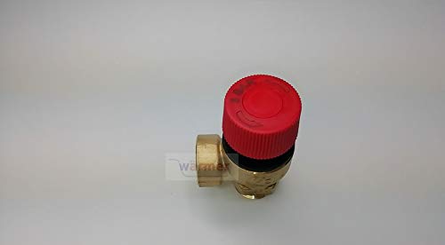 Wärmer System - Válvula de seguridad para caldera, reduce la presión, 1,27 cm. macho a hembra, BSP, varias presiones, 3 bares