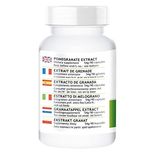 Warnke Health Products Extracto de granada con 40% de ácidos elágicos (90 cápsulas), paquete de 1 (1 x 54 g)