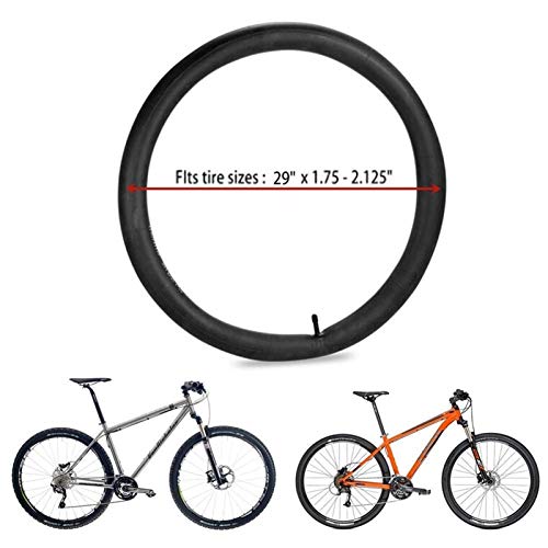 WAWRQZ MTB Bicicleta Tubos Interiores 29 Pulgadas Boquilla De Tubo Estándar Bicicleta Caucho De Butilo Americana 29 1,75 2,125 * (Color : Black)