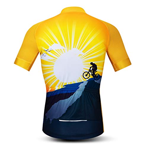 Weimostar Team - Maillot de ciclismo para hombre, manga corta, transpirable, camiseta para MTB