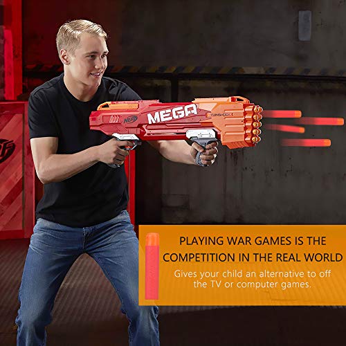 welltop Bala de Recarga de Dardos de Espuma para Nerf N-Strike Elite Mega Series Blasters Pistola de Juguete para niños Dardos de Recarga de Espuma EVA de 9,5 cm, 60 Piezas