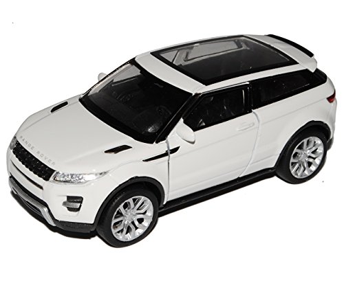 Welly Land Rover Range Rover Evoque de 3 puertas, color blanco, a partir de 2011 aprox. 1/43 1/36 – 1/46, modelo de coche