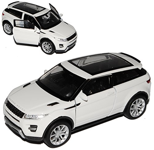 Welly Land Rover Range Rover Evoque de 3 puertas, color blanco, a partir de 2011 aprox. 1/43 1/36 – 1/46, modelo de coche