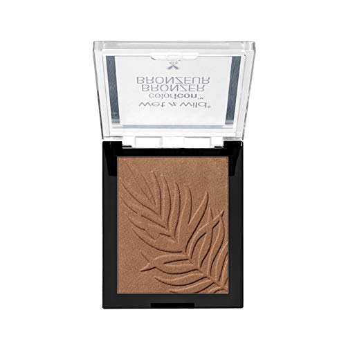 Wet n Wild - Color Icon Bronzer - Polvo Bronceador de Larga Duración - Tono Bronceado Natural en el Rostro, en Cuello y Pecho - Fórmula Enriquecida con Gel - Vegano - What Shady Beaches - 1 Unidad