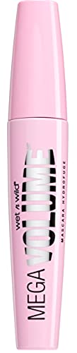 Wet n Wild - Mega Volume Mascara - Máscara de Pestañas Negra para Conseguir Unas Pestañas Hipnóticas para con un Volumen hasta 5 Veces Mayor - Maquillaje para Ojos - Very Black - 1 Unidad