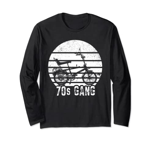 Wheelie Bike High-Riser 70s Biker Gang Hipster Vintage Manga Larga