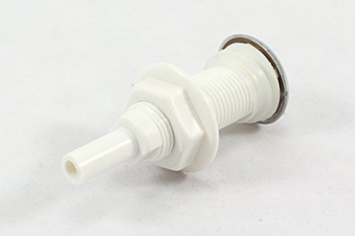 Whirlpool Bath Bubble Air Jet y tuerca de fijación – Conector de 8 mm – parte superior cromada