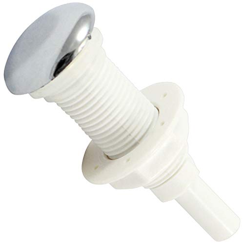 Whirlpool Bath Bubble Air Jet y tuerca de fijación – Conector de 8 mm – parte superior cromada