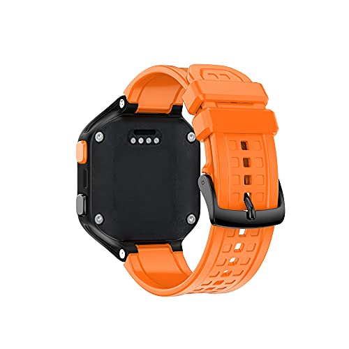 WIIKAI Compatible con Garmin Forerunner 25 Correas para Relojes, Correa de Pulsera de Reemplazo.(Naranja)