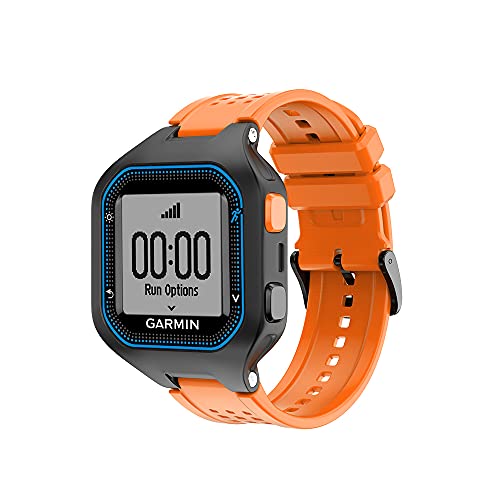 WIIKAI Compatible con Garmin Forerunner 25 Correas para Relojes, Correa de Pulsera de Reemplazo.(Naranja)