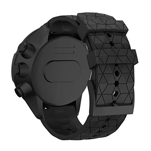 WIIKAI Compatible con SUUNTO 9 Baro/SUUNTO 9 Correas para Relojes, Correa de Pulsera de Reemplazo(Negro).
